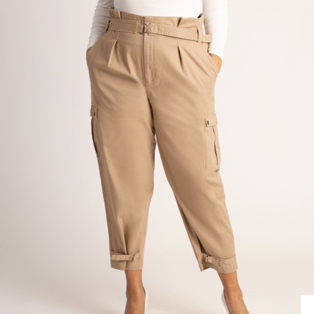 NWT ELOQUII 20W Khaki Pocket Pant